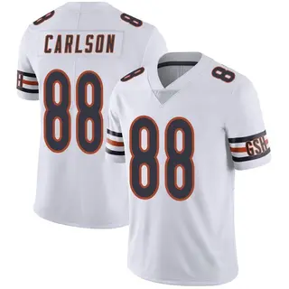 Stephen Carlson Men's Nike White Chicago Bears Custom Game Jersey Size: Large